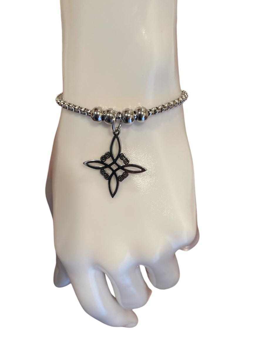 Witches Knot Stainless Steel Bracelet