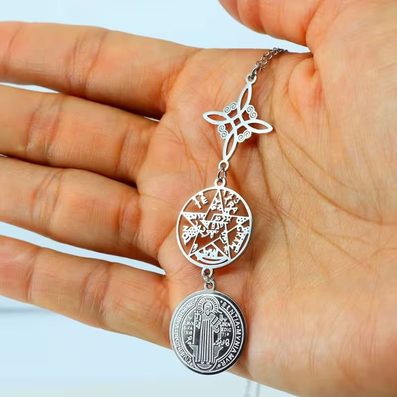 Triple Protection Pendant Necklace