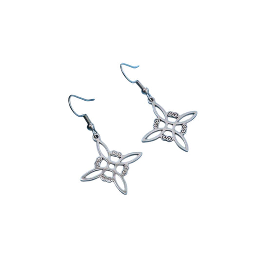 Witch Knot Stainless Steel Dangel Earrings