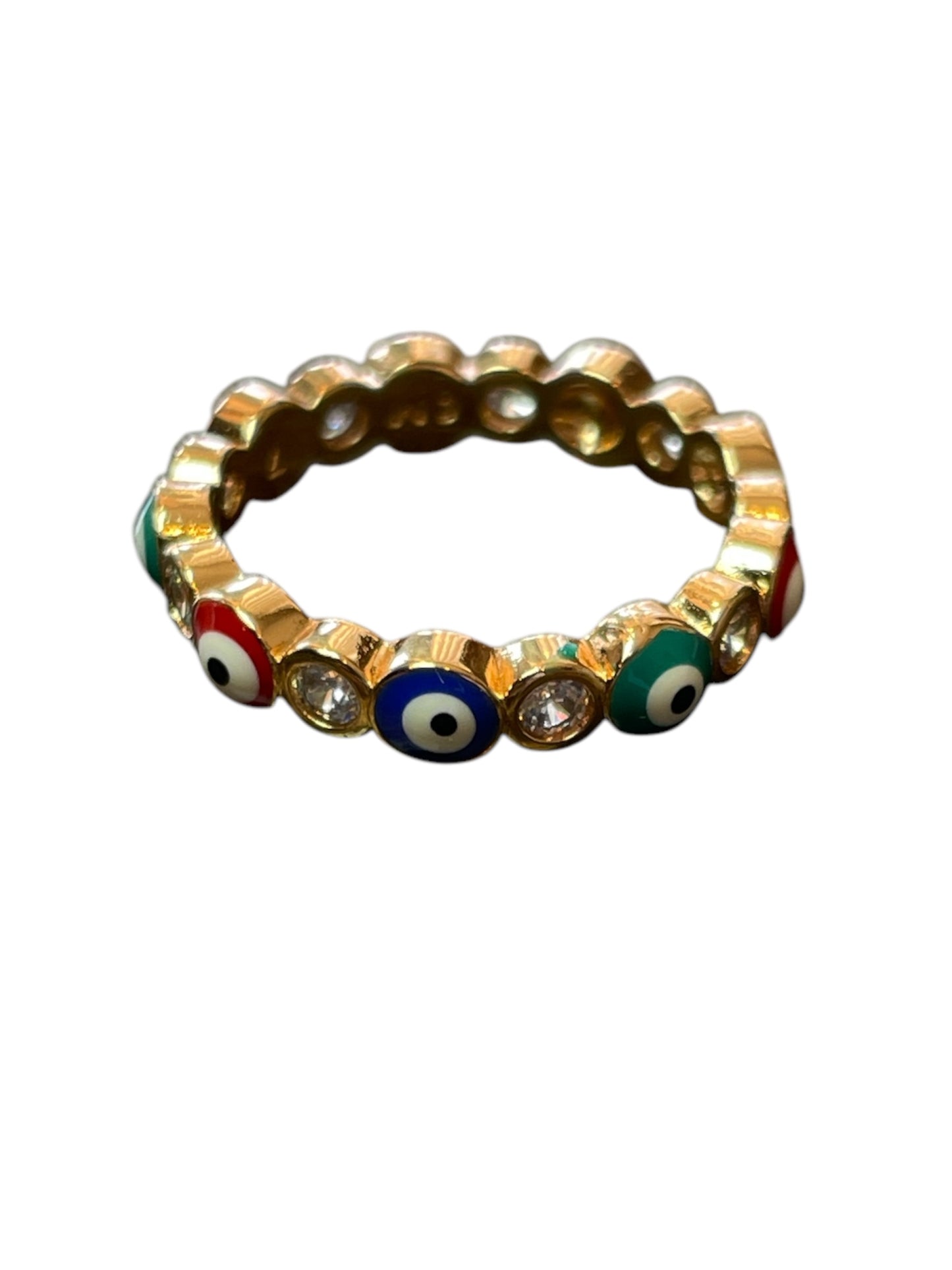 Evil Eye Gold Plated Colors Ring