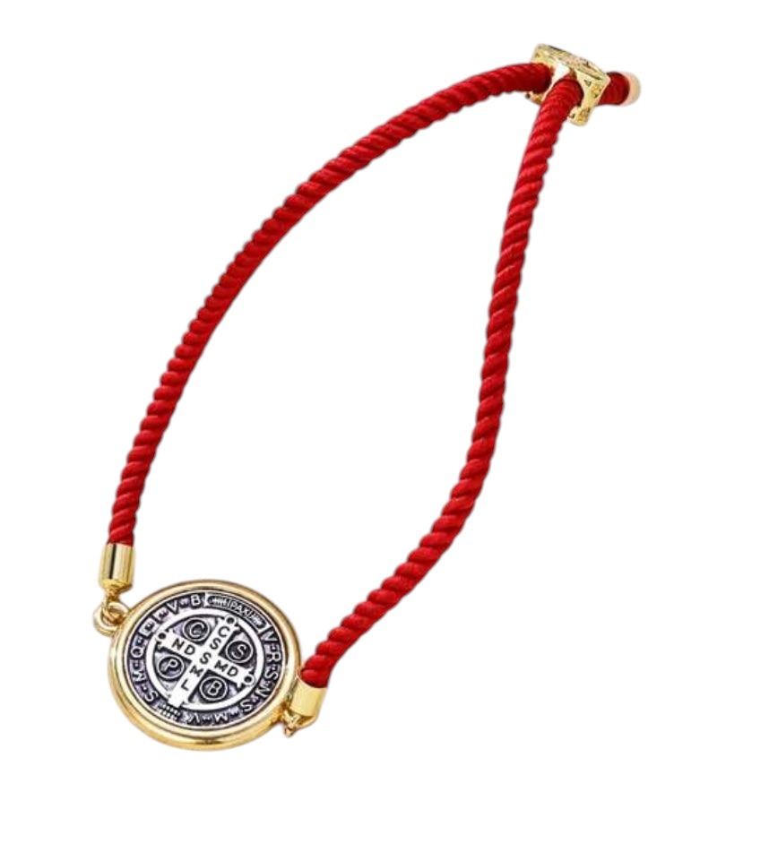 San Benito Adjustable Red Rope Bracelet