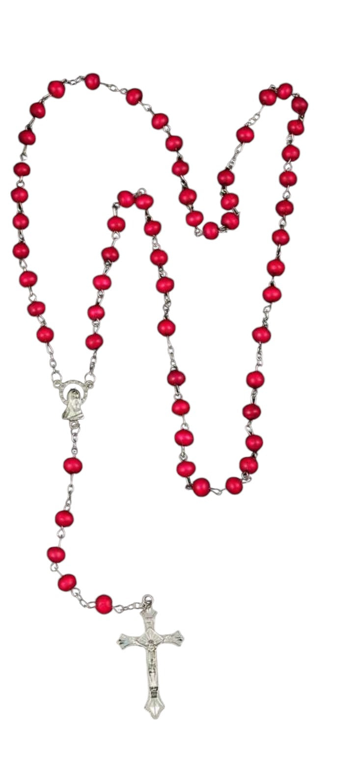 Scent Wine Red Wooden Bead Rosary