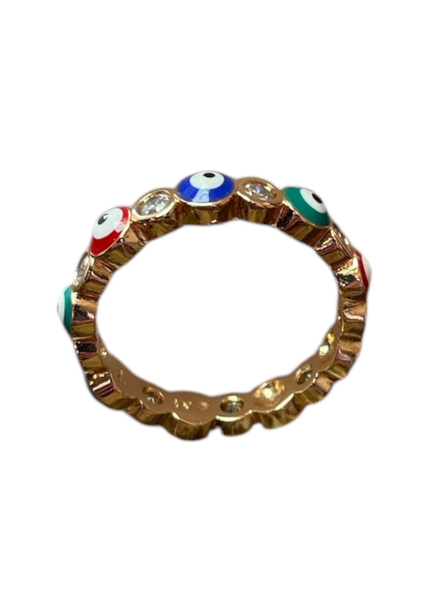 Evil Eye Gold Plated Colors Ring