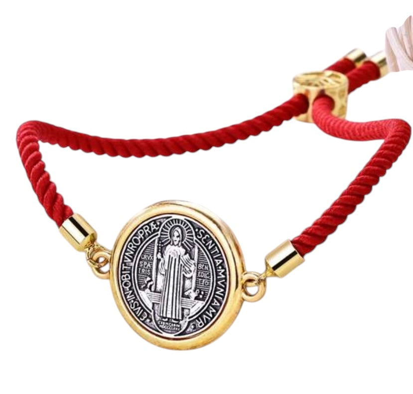 San Benito Adjustable Red Rope Bracelet