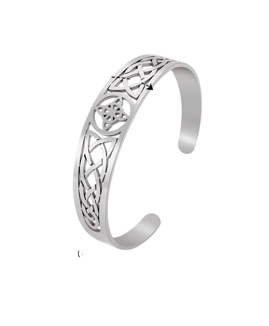 Witches Knot Cuff Bangle Bracelet