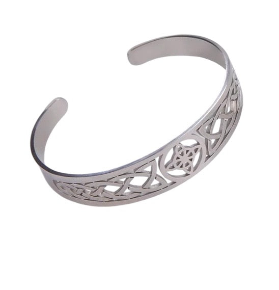 Witches Knot Cuff Bangle Bracelet