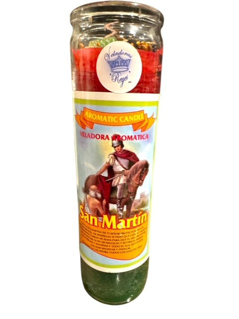 San Martin Caballero Prepared Candle
