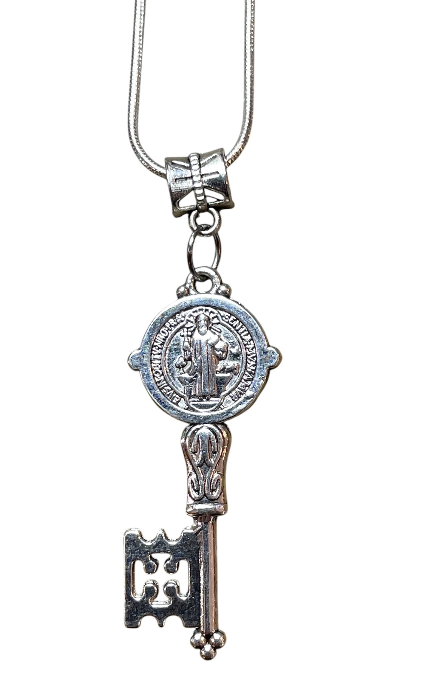St. Benedict Key Pendant Necklace
