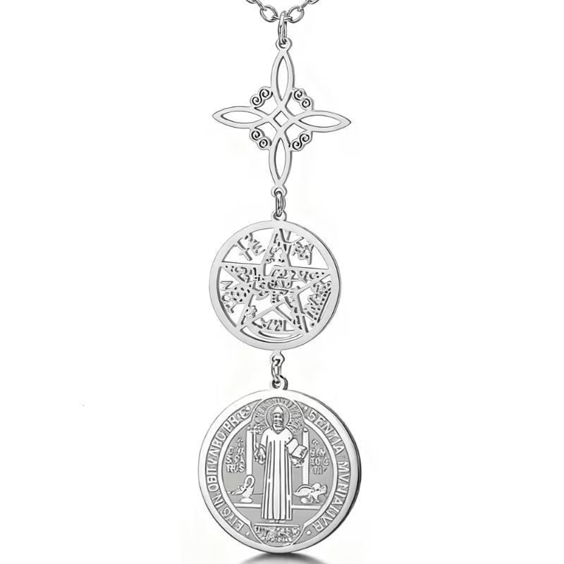 Triple Protection Pendant Necklace